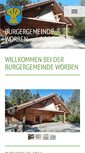 Mobile Screenshot of burgergemeindeworben.ch