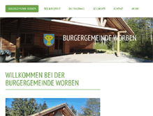 Tablet Screenshot of burgergemeindeworben.ch